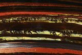 Polished Tiger Iron Stromatolite Slab - Billion Years #185919-1